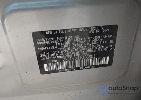 2014 Subaru Forester 2.5I Limited z USA, uszkodzony, nr VIN JF2SJAHC4EH453803